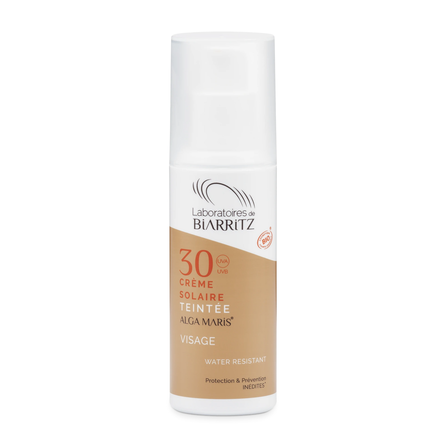 Laboratoires de Biarritz - ALGA MARIS Certified Organic Ivory Tinted Face sunscreen SPF30 有機紅海藻透薄潤色防曬面霜 SPF30
