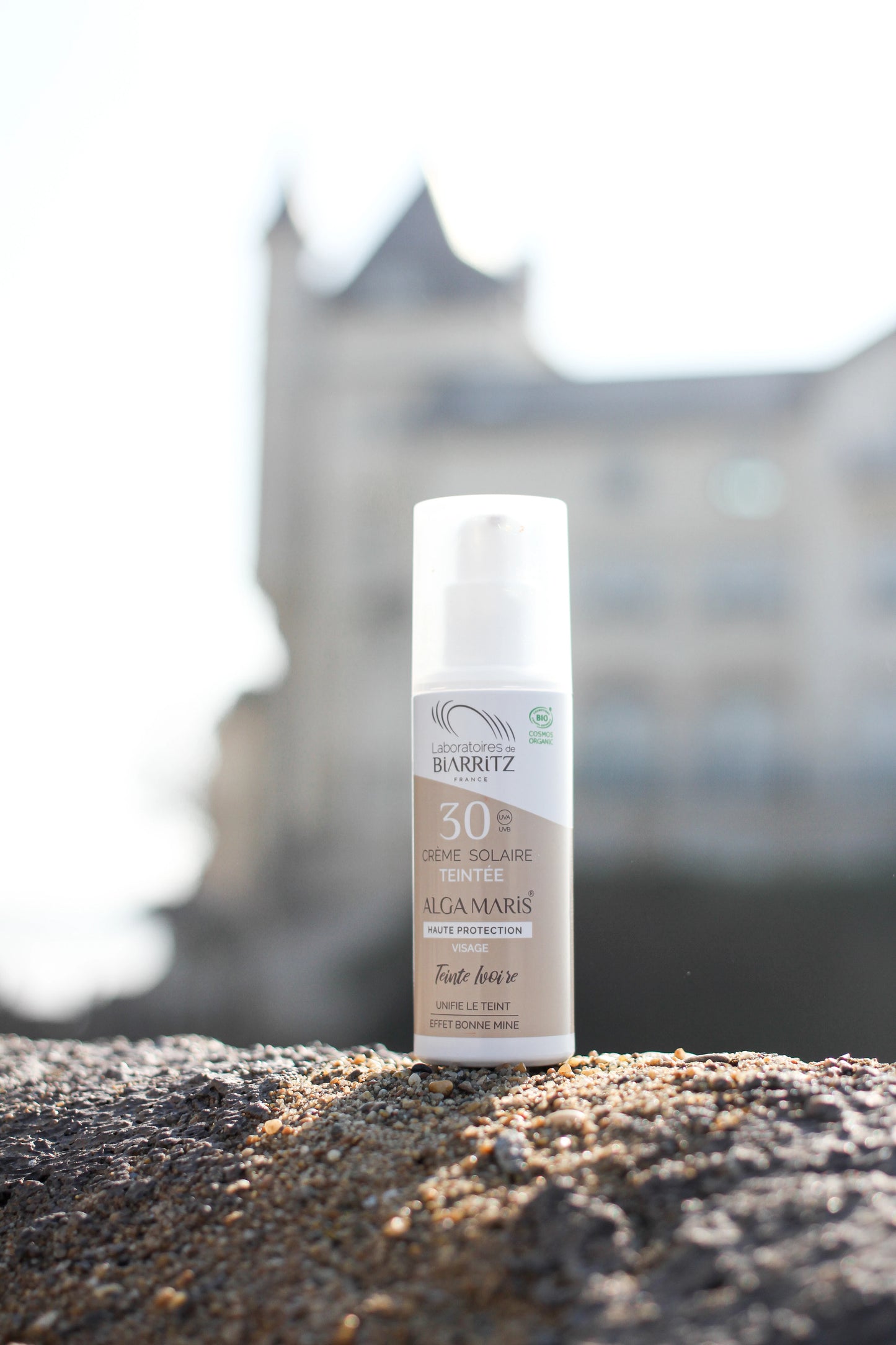 Laboratoires de Biarritz - ALGA MARIS Certified Organic Ivory Tinted Face sunscreen SPF30 有機紅海藻透薄潤色防曬面霜 SPF30