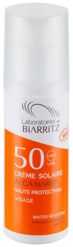 Laboratoires de Biarritz - Organic Alga Maris Face Sunscreen SPF50 50ml 有機紅海藻多效修護防曬面霜 SPF50 50ml