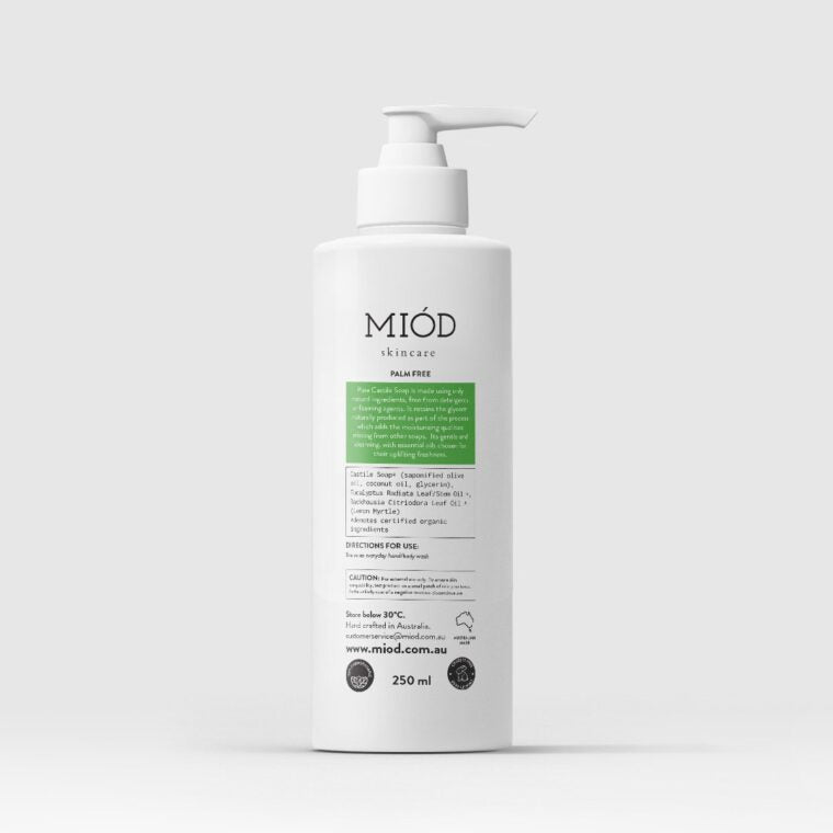 MIOD - Organic Eucalyptus and Lemon Myrtle Body Wash 有機桉樹和檸檬香桃沐浴露