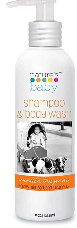 Nature's Baby Organic - Shampoo & Body Wash  Vanilla & Tangerine 香草和柑橘香味洗髮沐浴露